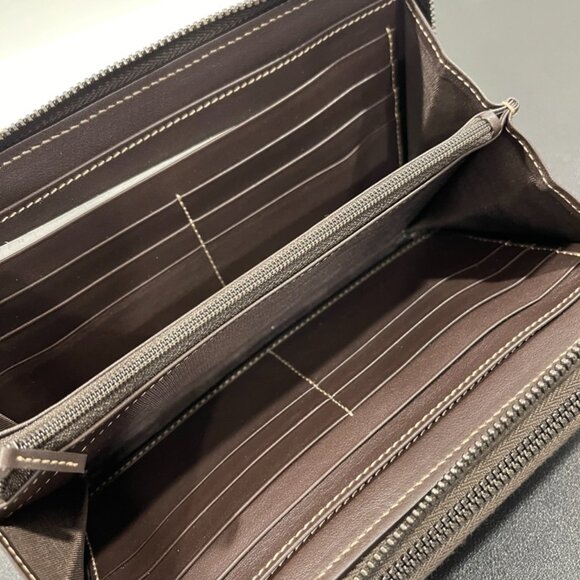 Gucci Double Zip Organizer Brown GG Supreme (JB1261) - Picture 7 of 12